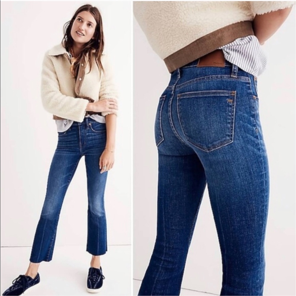 Madewell Cali Demi-Boot Jeans Raw Hem. Sz 30. EUC